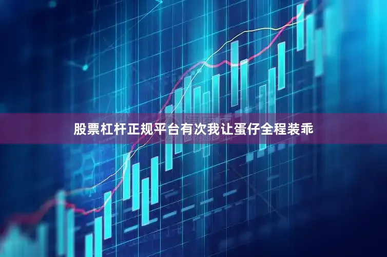 股票杠杆正规平台有次我让蛋仔全程装乖